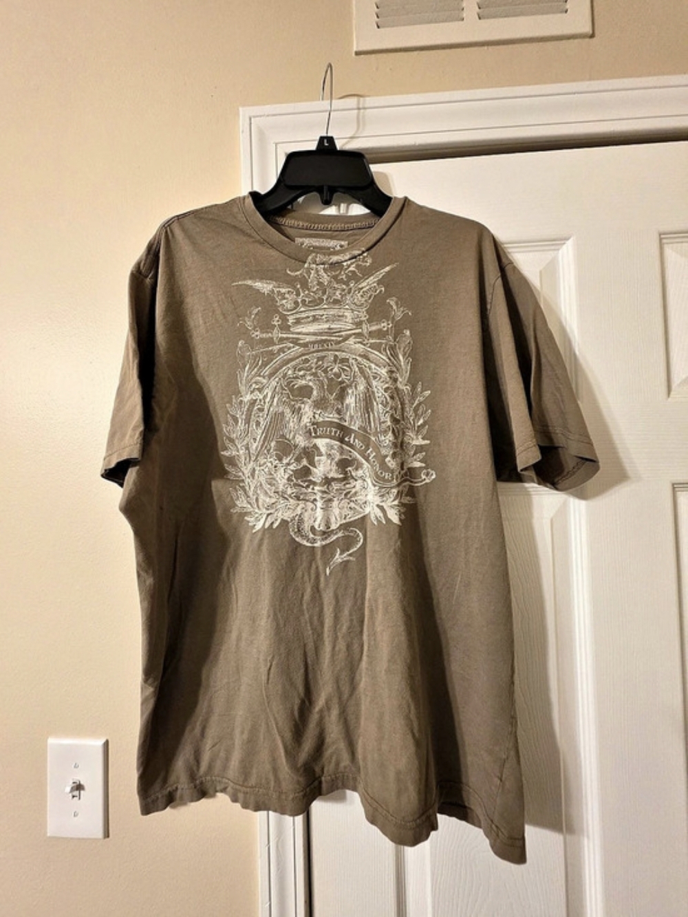 Vintage Lucky Brand "Truth & Honor" Eagle Graphic Tee XL